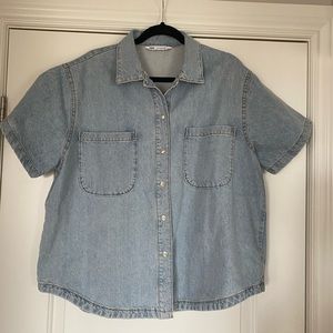 Zara Oversized denim Shirt